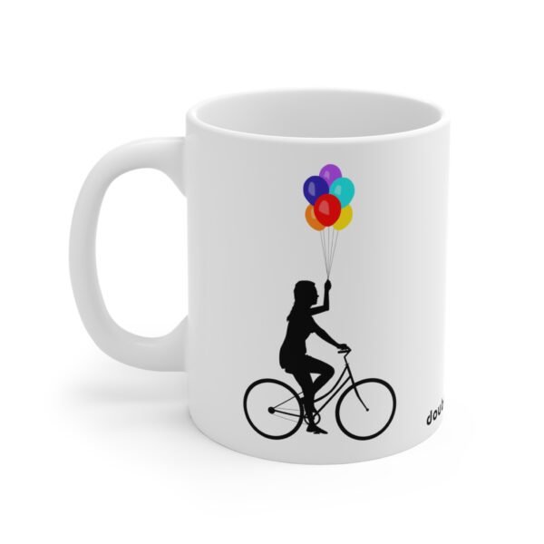 Mug Cycling Baloon Girl