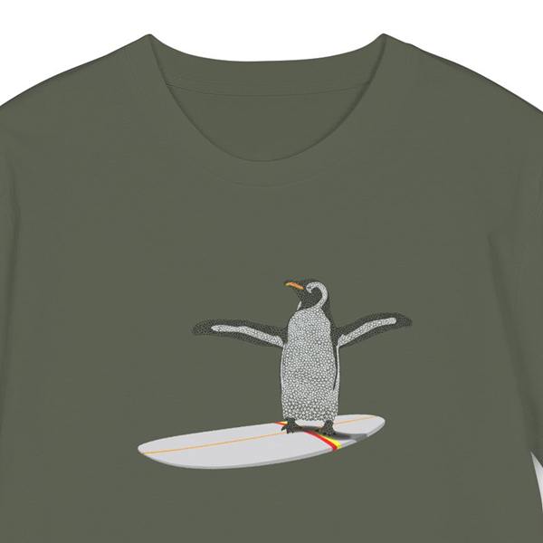Penguin Surfer T-Shirt (DTG)