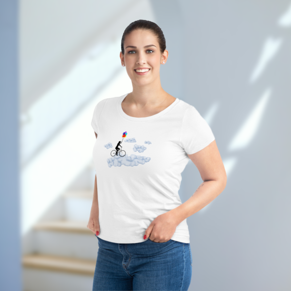 Balloon Girl in Clouds T-Shirt (DTG)