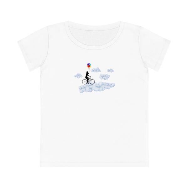 Balloon Girl in Clouds T-Shirt (DTG) - Image 2