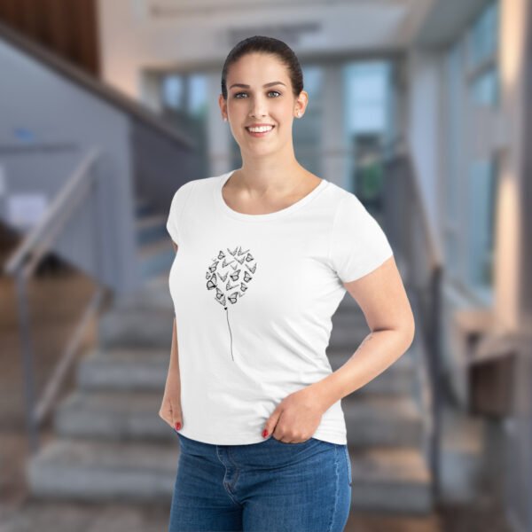 Butterfly Balloon T-Shirt (DTG) - Image 2